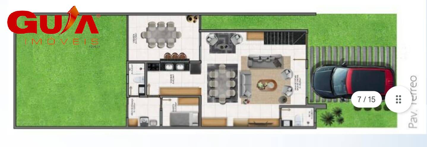 Casa de Condomínio, 3 quartos - Foto 2