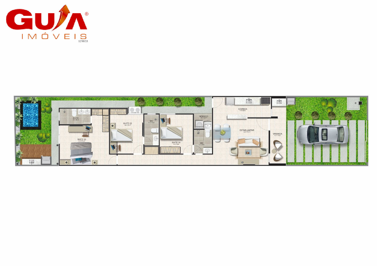 Casa, 3 quartos, 99 m² - Foto 13