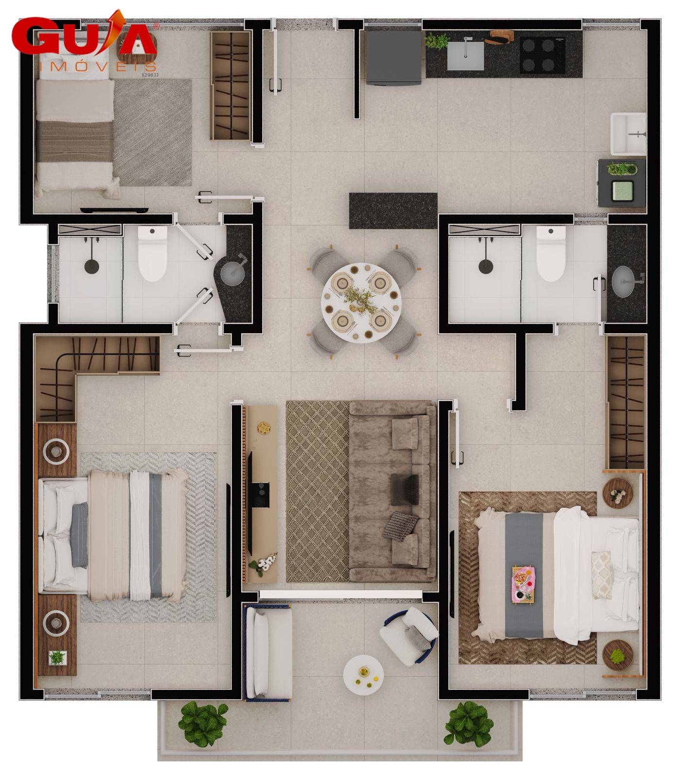 Apartamento, 3 quartos - Foto 35