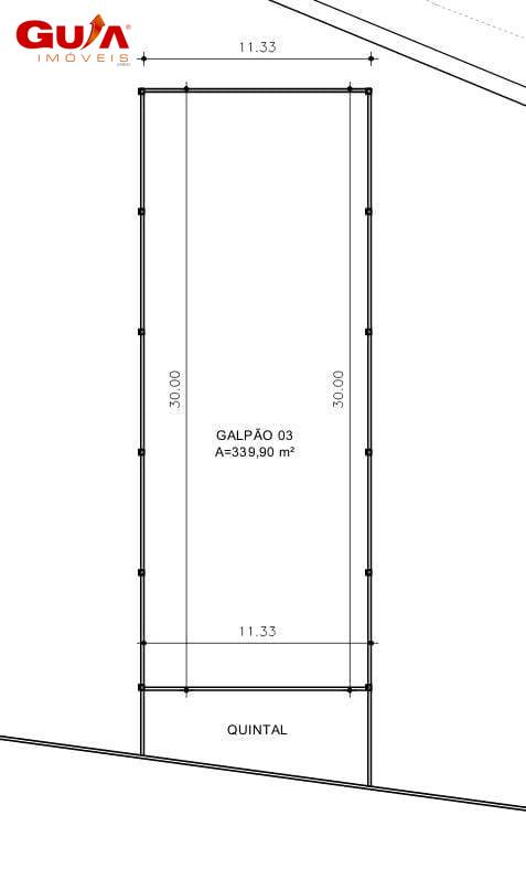 Depósito-Galpão, 339 m² - Foto 2