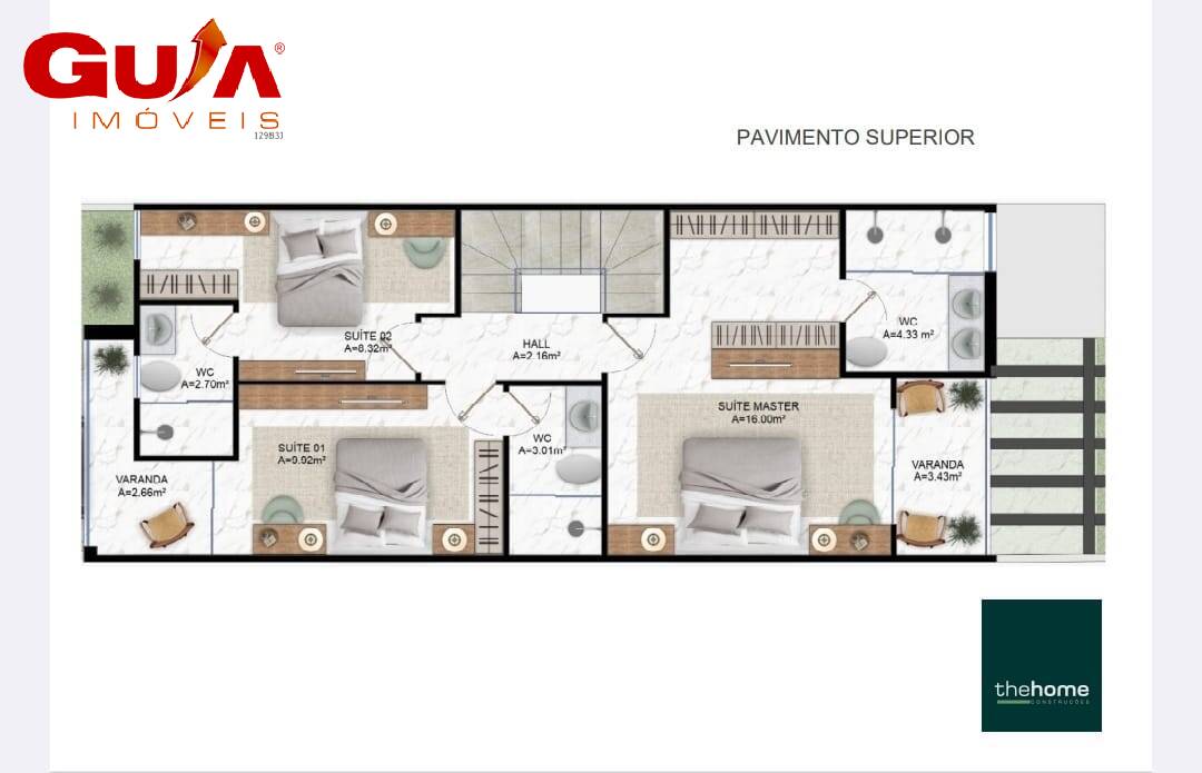 Casa, 3 quartos, 90 m² - Foto 3